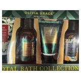 Olivia Grace Total Bath Collection Set with Coach Cosmetic Case