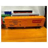 Collection of 13 HO Guage Vintage Model Train Cars and Cabooses