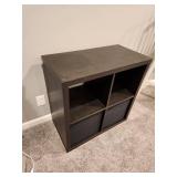 2x2 Black Cube Storage Organizer