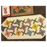 Handmade Quilted Table Runner & Quilts