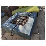 Square Outdoor Gas Fire Pit Table