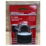 Lot of 3 - Mountain Security 1-9/16" Padlock Model # 204-40001