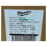 MILWAUKEE Lot of 2 Boxes of- 3/8" Drive Standard Impact Sockets (total of 272 pieces)