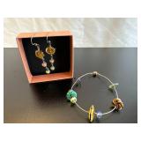 Handmade Glass Bead Jewelry Set