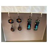 Firefly Jewelry Colorful Austrian Crystal and Czech Glass Drop Earrings Set