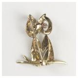 Natural Ruby Eyed 14K Yellow Gold Owl Brooch ***Estimated Replacement Value $1200***.