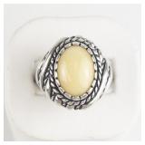 Carolyn Pollack  Vintage Fluorite Sterling Silver Ring. Size 9.75 - 10.