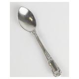 Floral Sterling Silver Spoon Brooch .