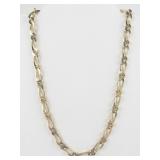 Monet Figaro Gold Plated Base Metal Chain Necklace.