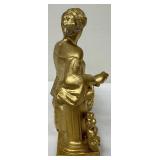 Antique Statue of Lounging Roman Woman Clock Topper