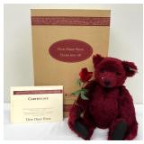 Steiff Dew Drop Rose Dark Red (40cm) - 1999 - With Box and Certification of Authenticity