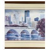 Downtown Minneapolis Print by Lou Roman- 1987 - Signed and Numbered (260/900)