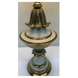 Stiffel Brass and Enamel Tall Mid Century Lamp