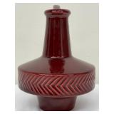 Vintage AWF Arnold Wiig Fabrikker Burgundy Jug / Vase - 1950