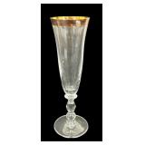 Kensington Gold Rimmed Fluted Stemware