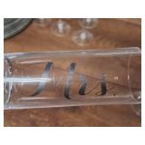 10-1/2" Party Stem Glasses - Mr. (x3) and Mrs. (x3)