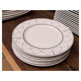 Lot of (7) The Jewelry Collection 8-1/2" Porcelain Dinner Plates by Mikasa® Precious Gem