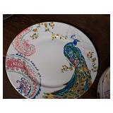 Porcelain Plates by 222 Fifth Andalusia© - 8-1/2" (x5) and 10-1/2" (x1)