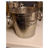 8-1/2" Metal Champagne Bucket - Chateau Chamberlain logo