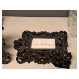 Lot of (3) Ornate Picture Frames (Black)