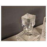 10-1/4" Clear Glass Decanter with Stopper| Square