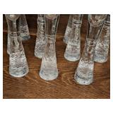 Lot of (11) 10-1/2" Glass Champagne Flutes (Clear)