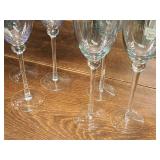 Lot of (14) 10" Glass Stem Wine Glasses