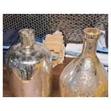 Bottle Vases - (1) 8"x16", (1) 4-1/2"x17"