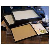 Lot of (4) Assorted Picture Frames/Boxes - (2) 8-1/4"x10-1/4"x1/2", (2) 14-7/8"x11-7/8"x1-7/8"