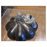 Glass Decorative Pumpkin Décor (Black)