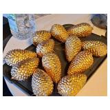 Lot of (12) Pine Cone Ornaments