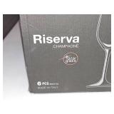 Riserva 18-oz Cognac Glasses 18-oz (x6) and Champagne Glasses 7-oz (x6)