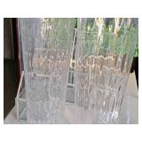 Lot of (2) 27-1/2" Glass Table Vases (Clear)