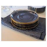 (9) 8" Decorative Plates and (3) 19"x14" Placemats