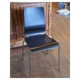 Lot of (4) Stackable Conference Chairs (Black)