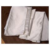 Lot of (8) Cloth Napkins 19"x19" (White)