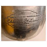 15" Metal Champagne Bucket - Chateau St. Lemoine logo