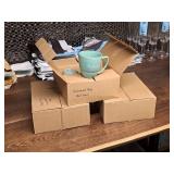 Lot of (3 Boxes) Bridesmaid Mugs 6-count ( 18 total items ) (Mint Green)