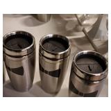 Lot of (4) 7" Coffee Mugs / Drink Tumblers