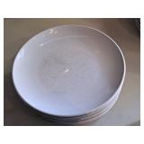 Lot of (10) 8-1/2" Dinner Plates by Ikea® (White)