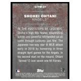 Shohei Ohtani RC 2018 Topps Update Legends in the Making #LITM-21 Baseball Card