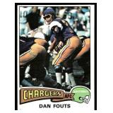 Dan Fouts RC Rookie Card 1975 Topps #367 Football Card