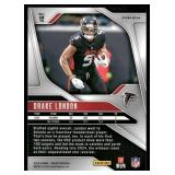 Drake London Orange Laser 2023 Panini Prizm #12 Football Card