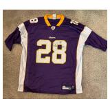 Adrian Peterson Minnesota Vikings Football Jersey Size 2XL Reebok NFL Authentic