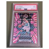 LaMelo Ball /20 2022 Mosaic Pink Swirl Fotl #151 PSA Graded 9 Mint, numbered 08/20, Basketball Card