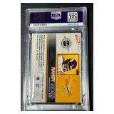 Randy Moss Relic Game-Work Jersey PSA 5 EX 2002 Pacific Atomic #53 Minnesota Vikings Football Card