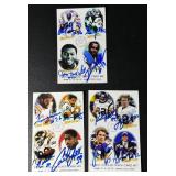 12 Minnesota Vikings Football Autos on 3 Cards Including Harrison Smith, Kyle Rudolph, Sammy White, and More