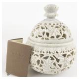 Novica Hand Carved Soapstone Jar with Lid from India