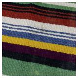 Vintage Woven Mayan Zapotec Multicolor Wool Rug