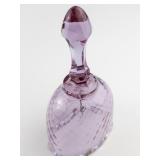 FENTON Amethyst Glass Bell Commemorating 125 Marshall Celebrates LCHS Lyon County, MN